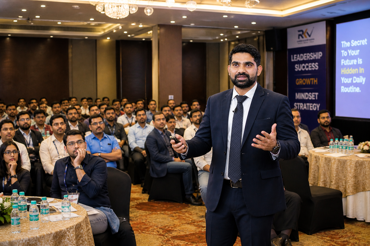 RKV Speaking at Event